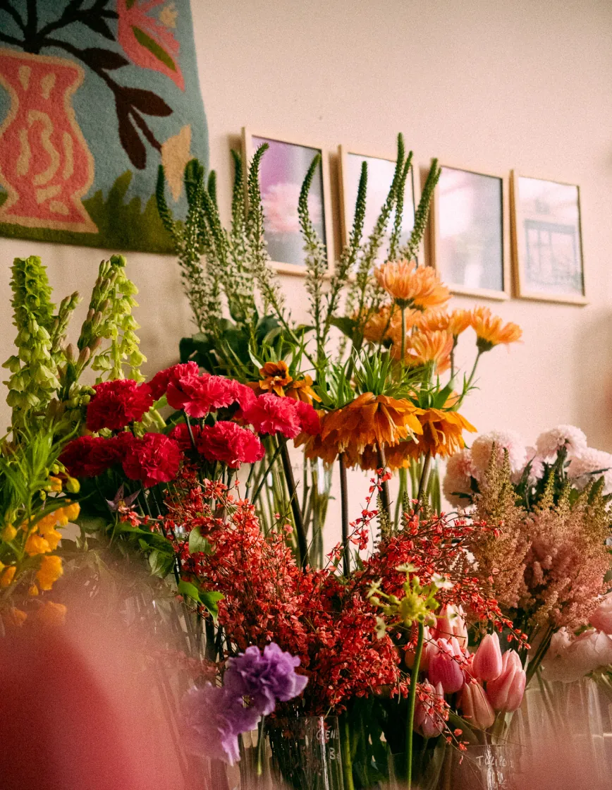 Étal de fleurs